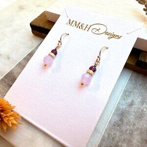 14k Gold Filled Swarovski Crystal Beads Earrings